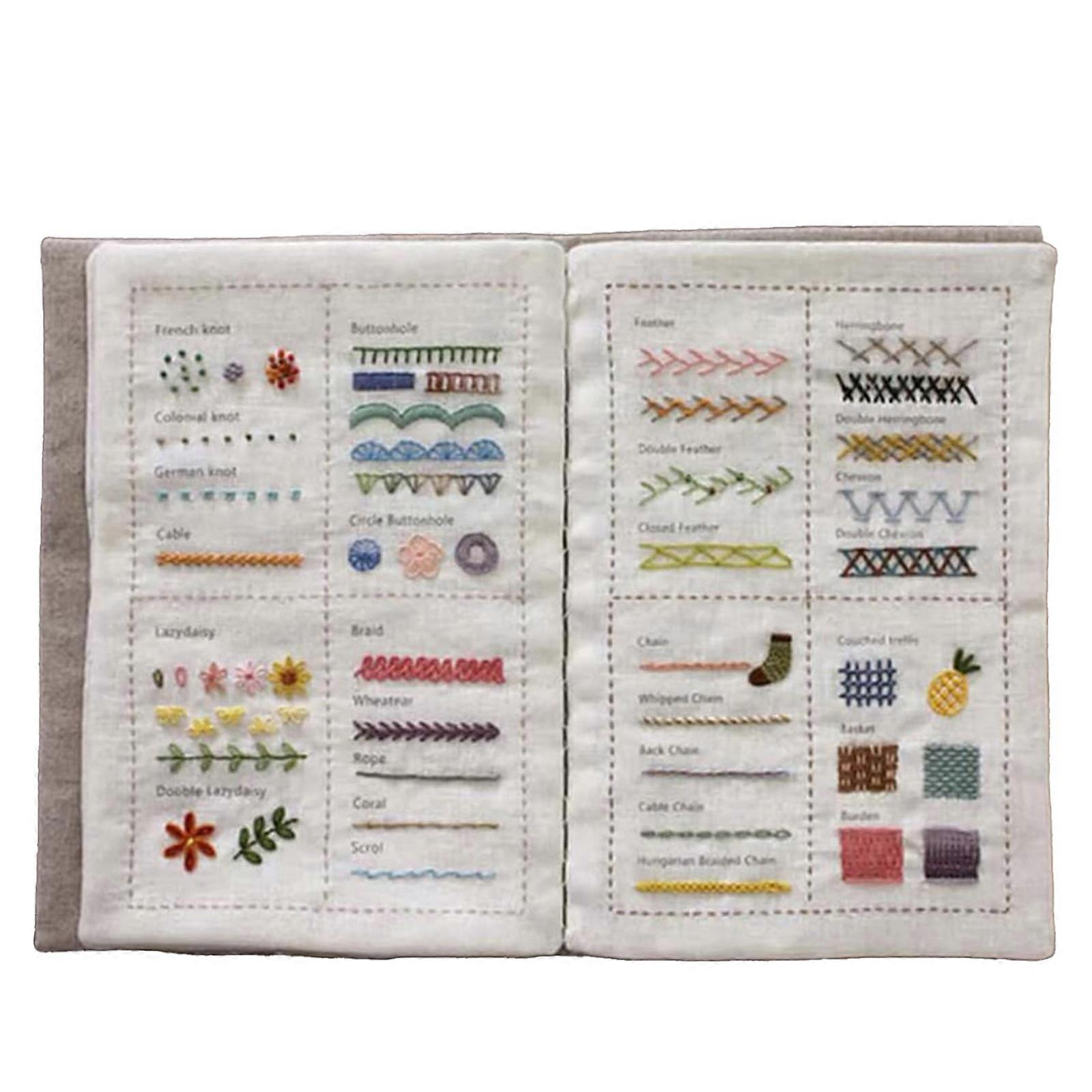 Embroidery Stitch Guide with Full Sewing Set