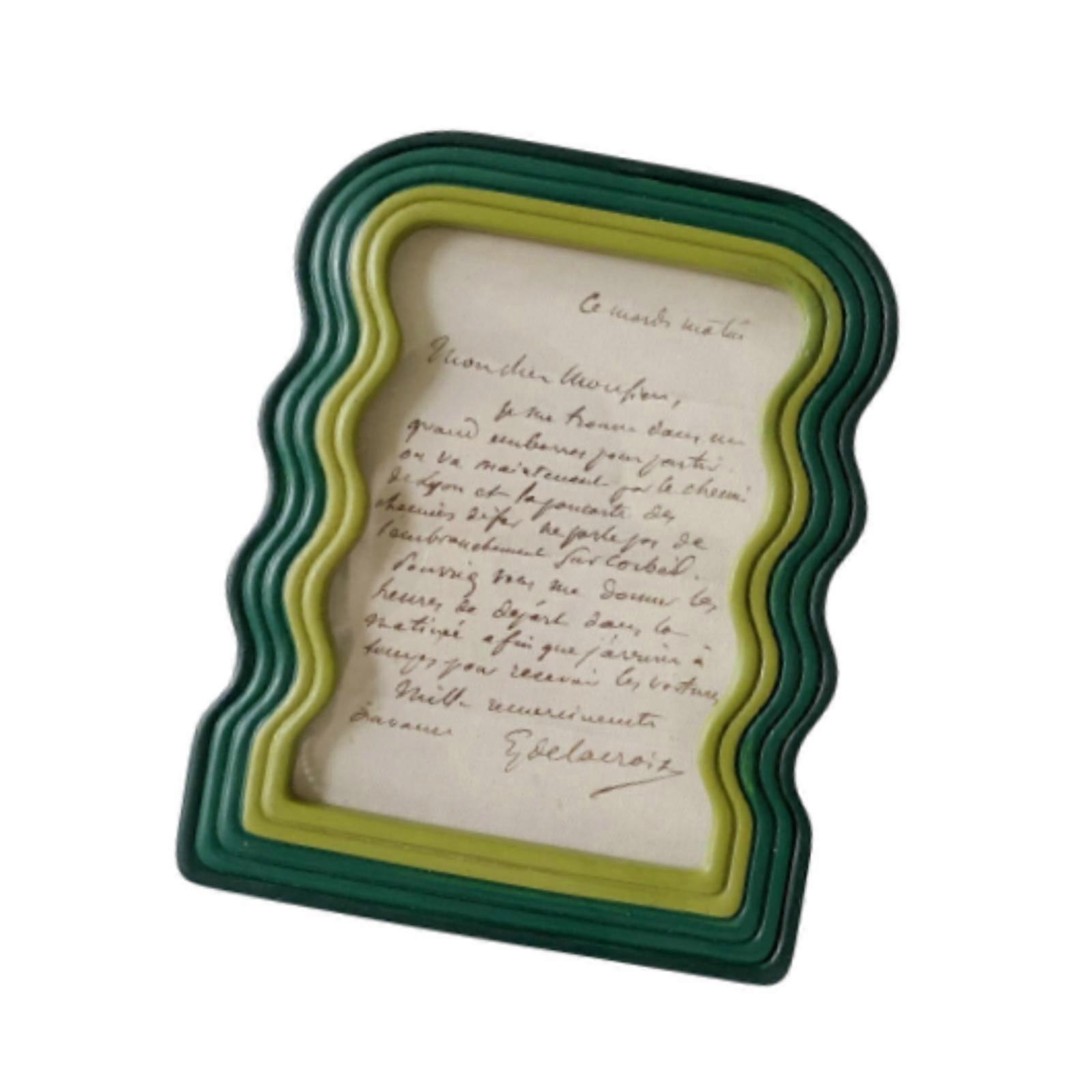 Cadre photo Résine Montage mural élégant Cadeau idéal Table Affichage pour le mariage 18.3cmx23.3cm