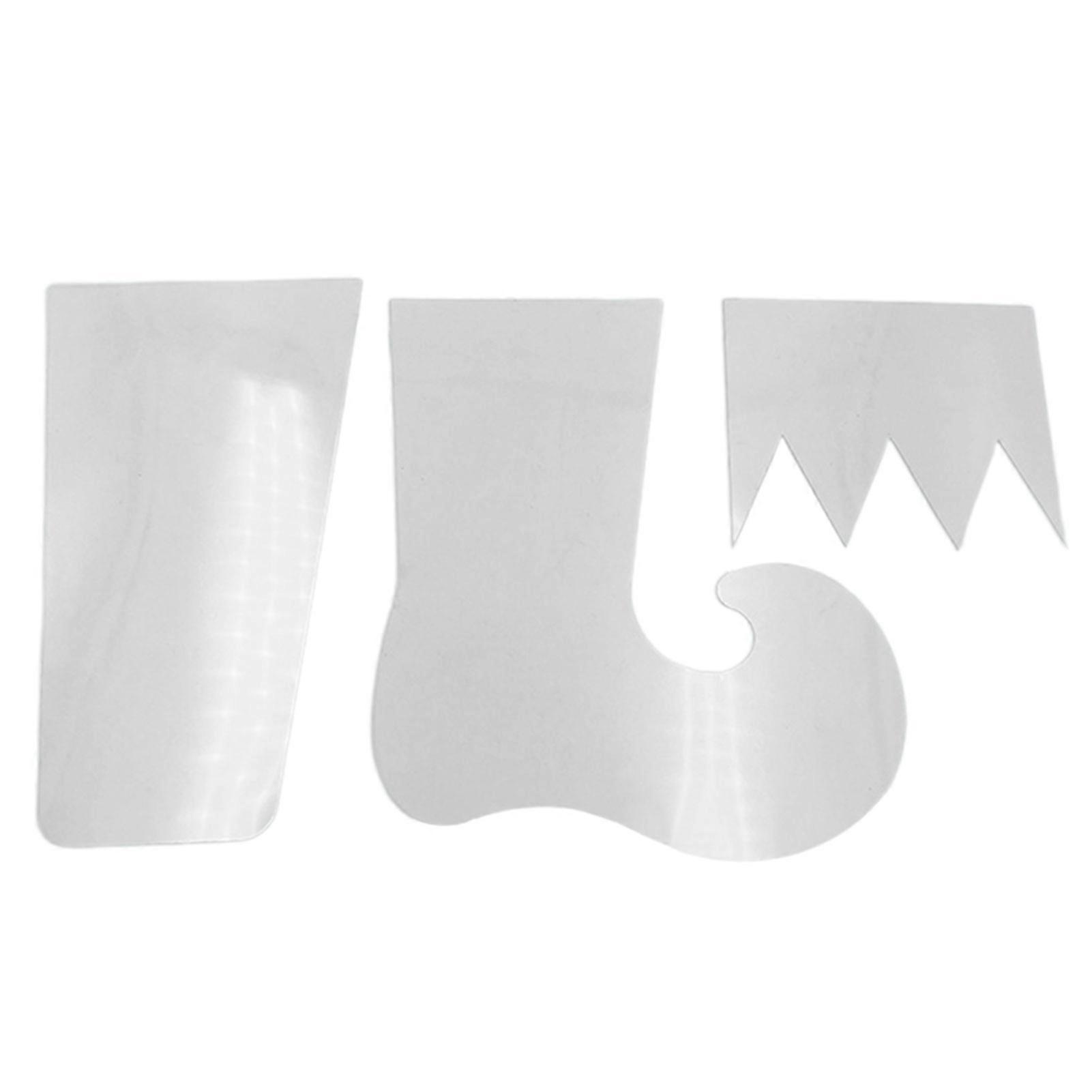 Hand-made Elf Stocking Template Set Plastic Quilting Template Ruler for DIY Art Craft