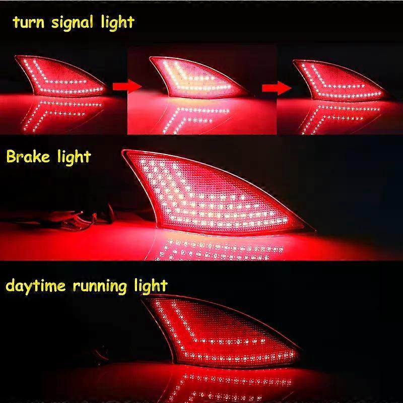 Applies to Car LED Bumper Reflector Lights For 14-20 Lexus IS250 IS350 ...