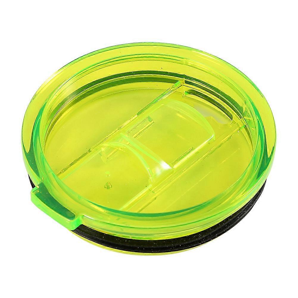 Splash Proof Spill Resistant Lid With Slider Closure For Tumbler Cup Fits Most Tumblers BPA-Free Silicone Seal