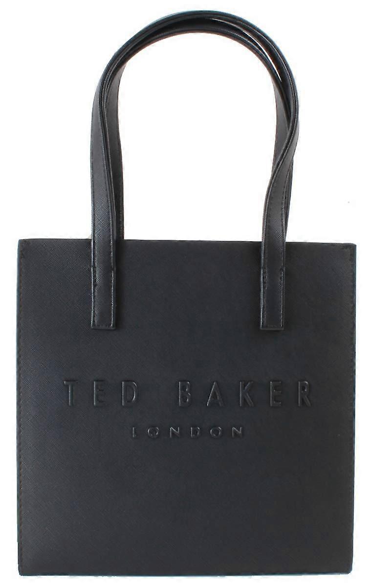 Ted Baker Seacon Crosshatch Small Icon Tote Bag - Black