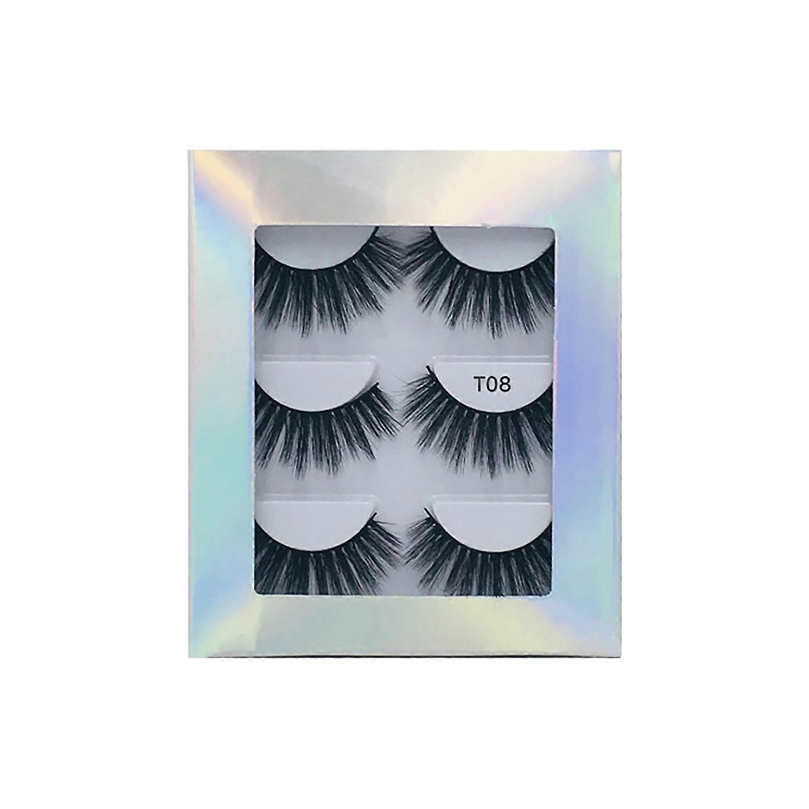 mm pairs of Mink Lashes false eyelashes multilayer thickened eyelashes WU7188