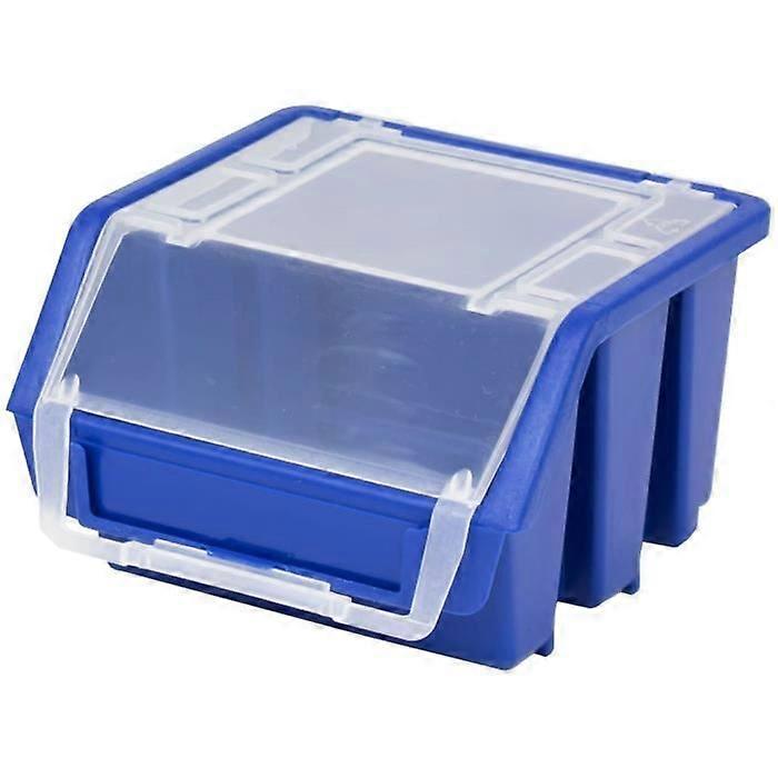 Boîte empilable Boîte à piles avec insertion Ergobox avec couvercle Gr. 1 Bleu Rangement