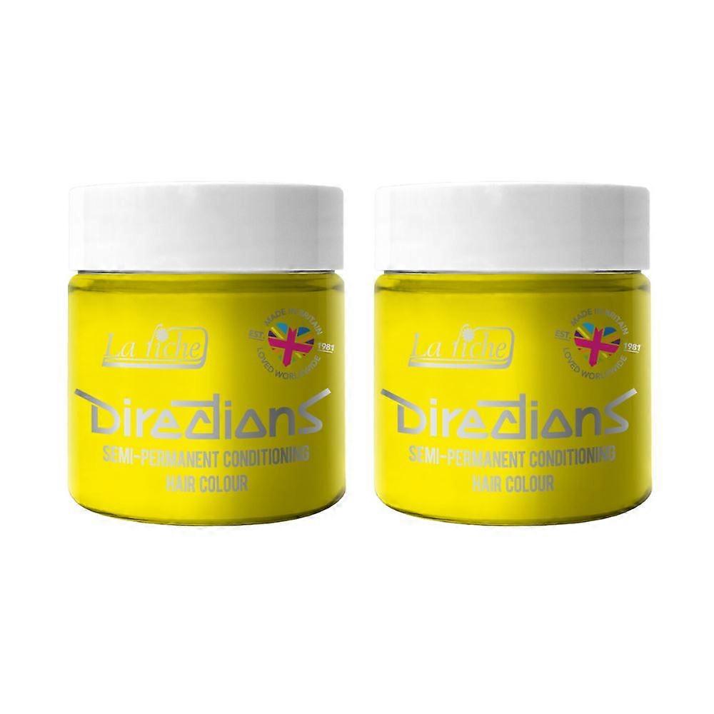 2 x La Riche Directions semipermanentná farba na vlasy 100 ml vane - svetlý narcis