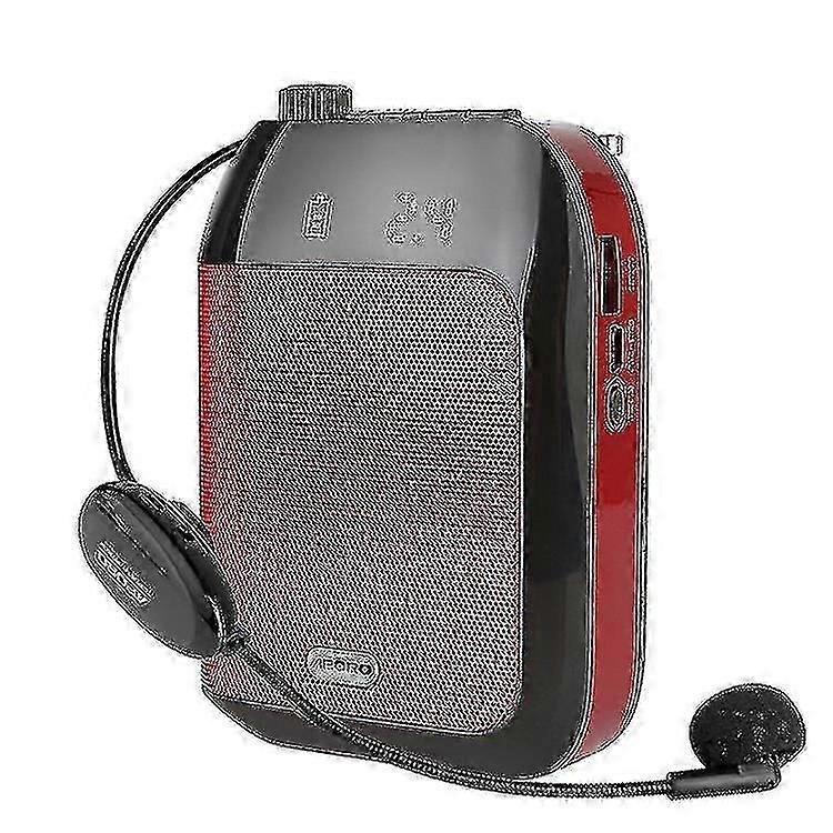 Red-15w Details About Portable Wireless Voice Amplifier Fr Teaching Guiding Speaker+headset Microphone 10 Hours Of Endurance