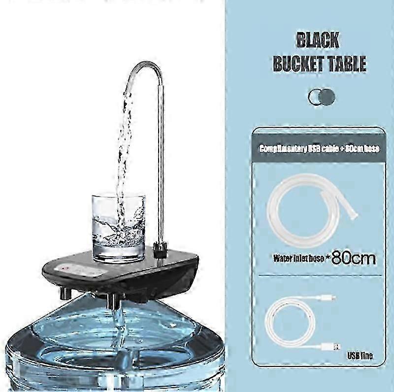 طاولة دلو عملية موزع مياه كهربائي ثنائي الغرض USB جهاز ضغط المياه مضخة مياه قابلة لإعادة الشحن لوازم المطبخ