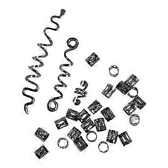 Youthful Ethnic Spirals Hair Clip Suit Hair Extension Rings Alloys Rings for Fashion Unique Styles  Silver