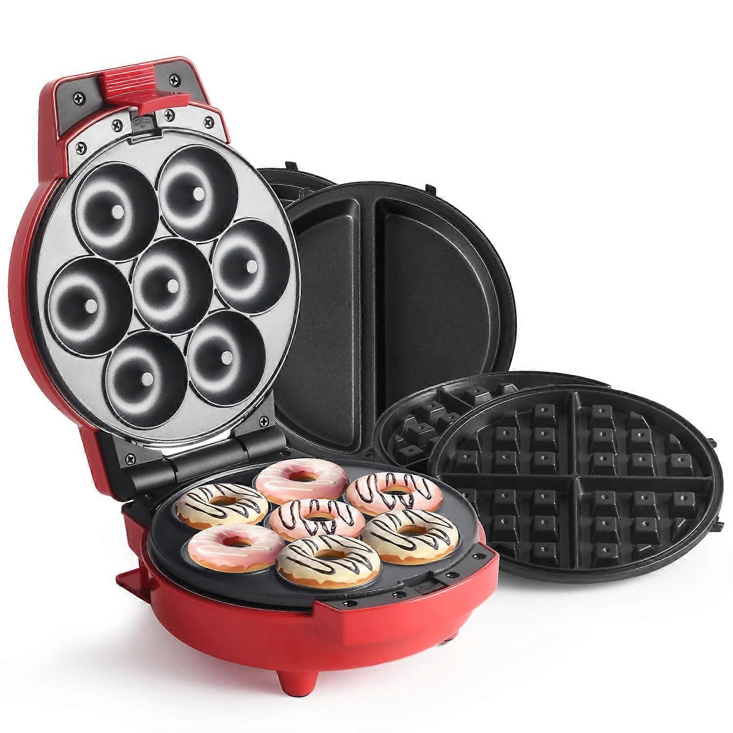 	
3-IN-1 Omelette Maker Round Waffle Making Machine Dessert Snack Doughnut Baking