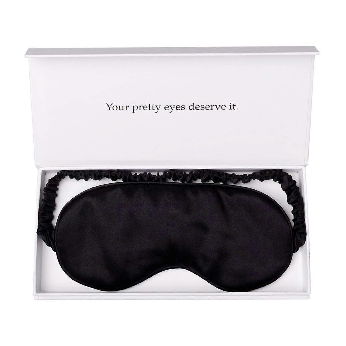 Luxury Sleeping Mask for Travel - Adjustable Eye Mask, Soft Silk Material, Perfect for Flights and Naps