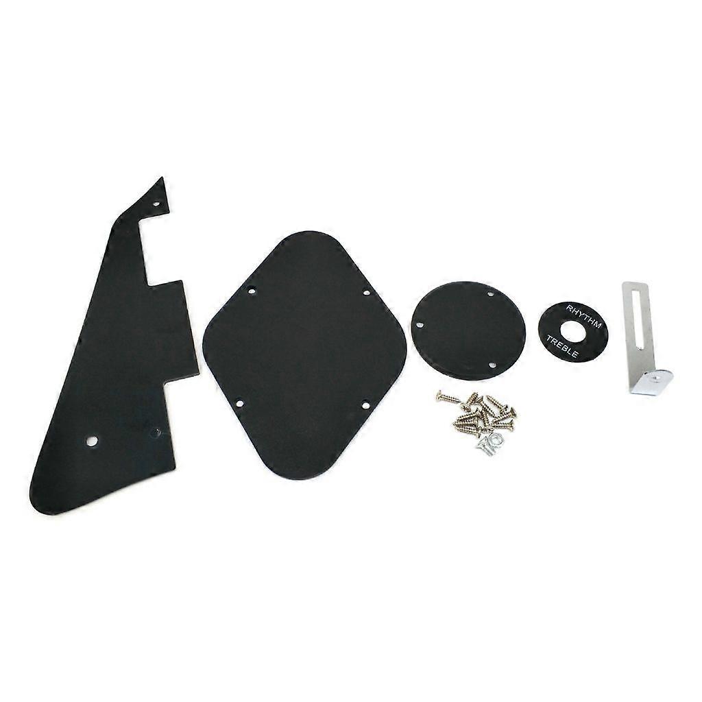 Gitarr Pickguard Control Backplate Switch Cover Toggle Switch Rings Bracket Set
