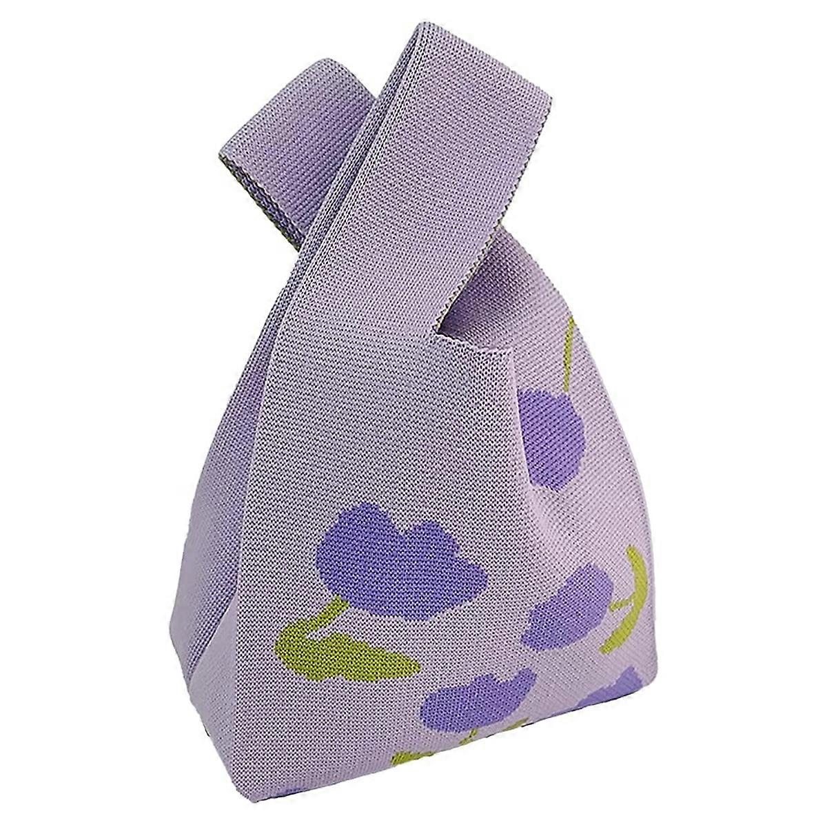 Mode Stricktasche - ZB-70 - lila - 20*35c m