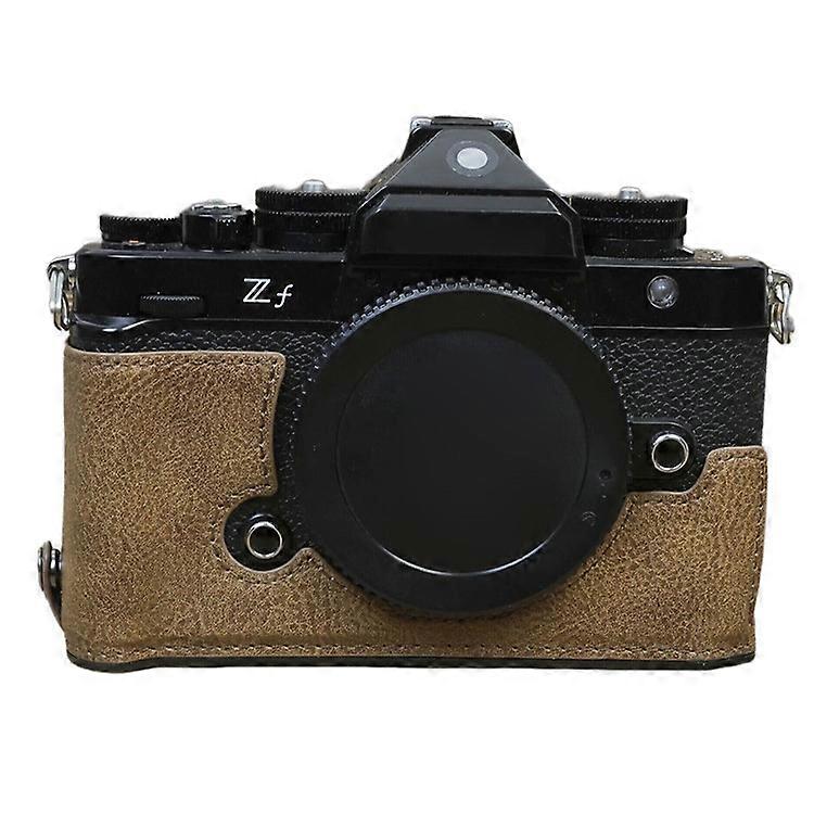 Compatible For Nikon ZF PU Leather Camera Bag Battery Opening Anti-drop Protective Case