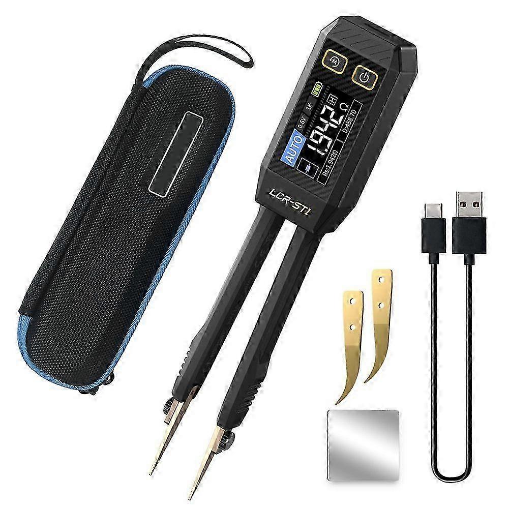 LCR-ST1 10KHz LCR Meter Tweezer, Mini Smart SMD Tester, Auto Component Recognition Electronic Comp