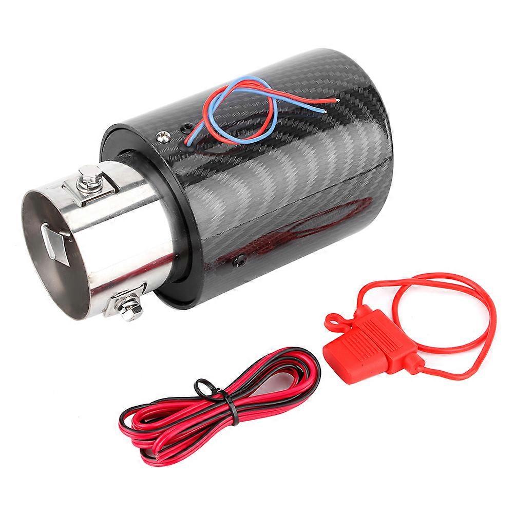 Exhaust pipe high temperature resistant carbon fiber pattern car modification accessories