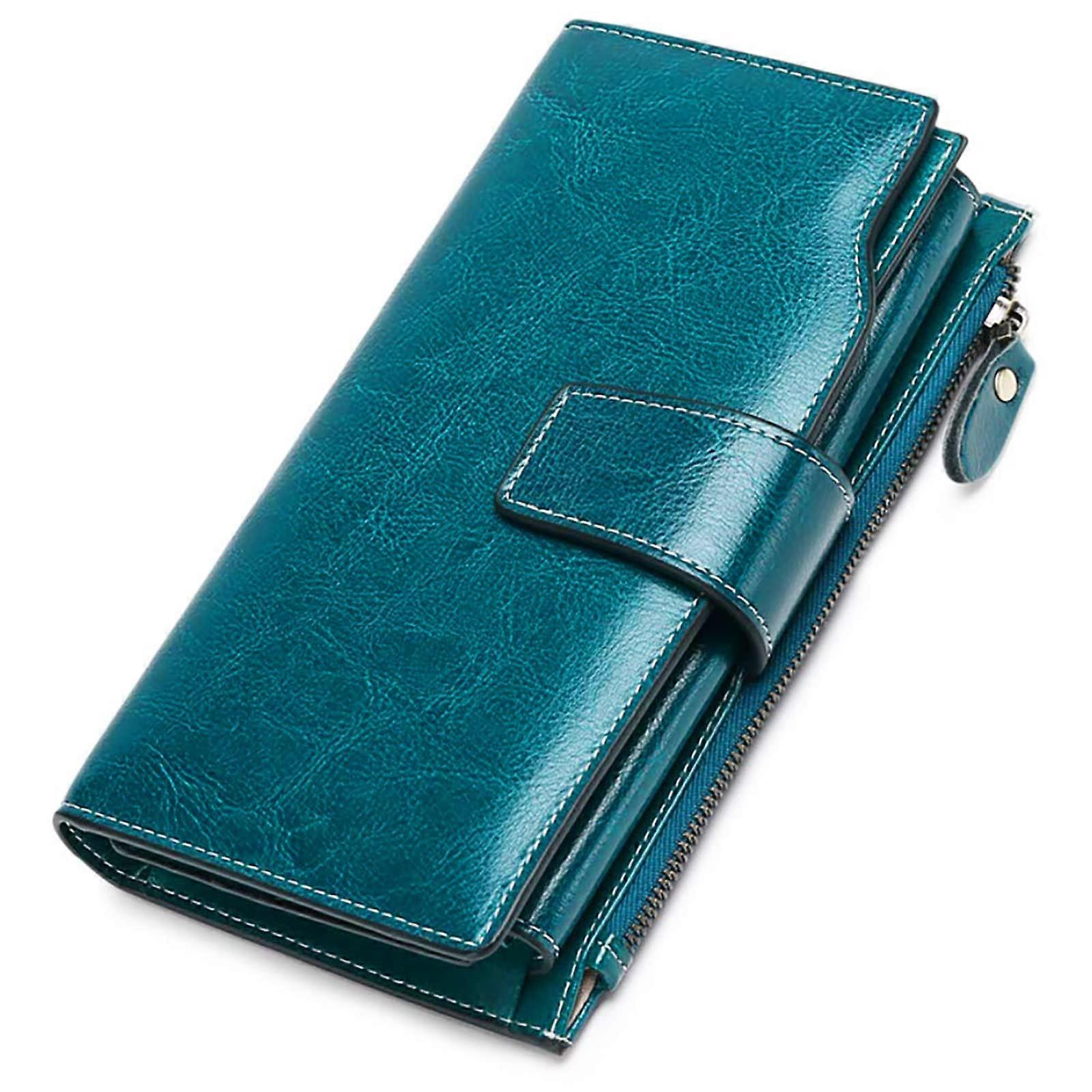 Women's Leather RFID Blocking Wallet Clutch Card Holder for Ladies - Functional, Stylish, and Durable Design