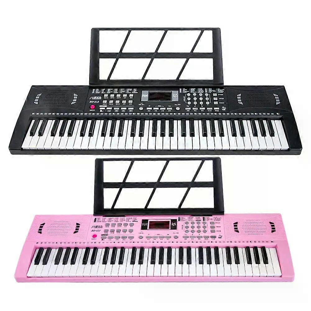 61 Key Electronic Keyboard Piano W/ Keyboard Stand Musical Mini Keyboard Piano Portable Music Keyboard for Beginners Kids Adults