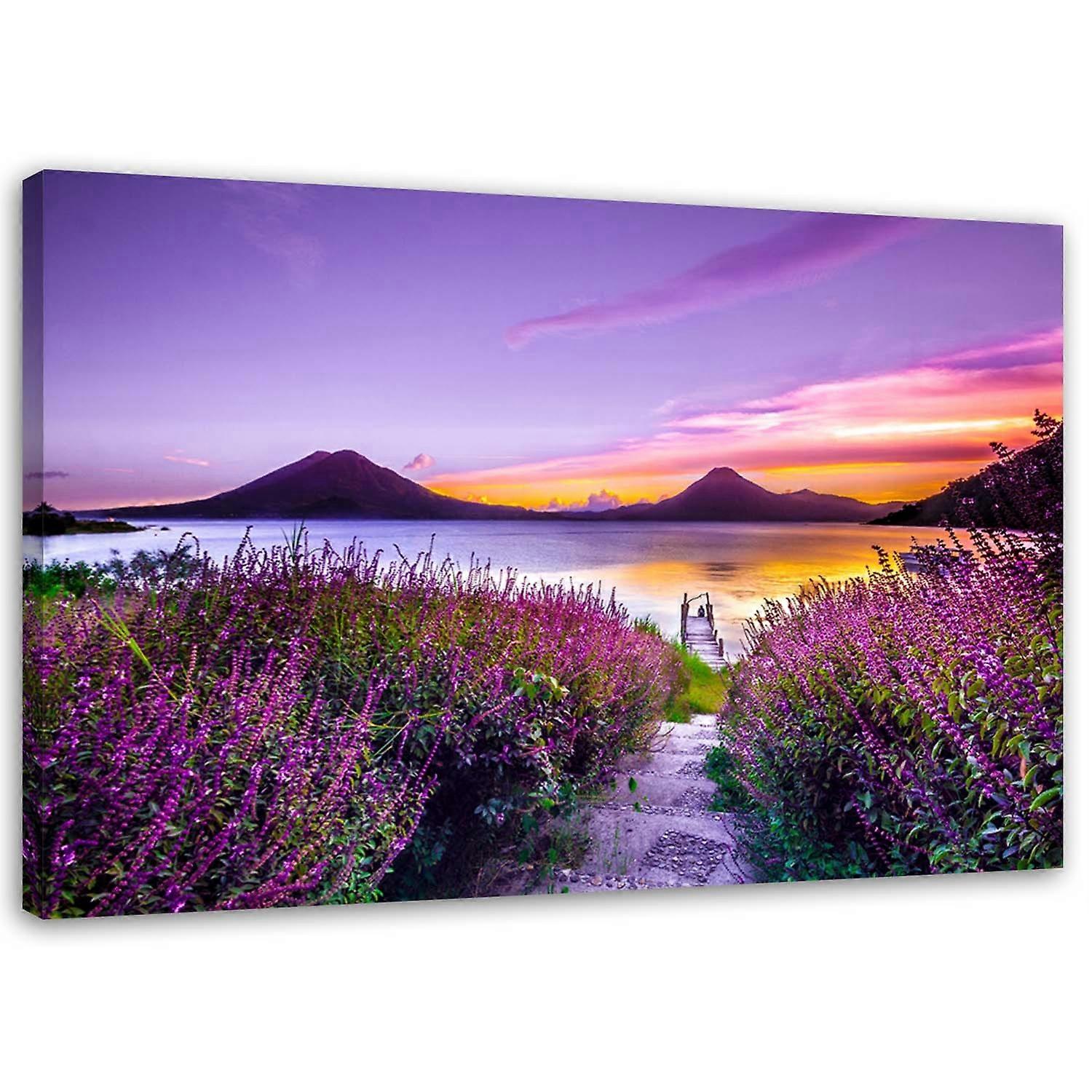 Impression sur toile, Paradis violet - 120x80