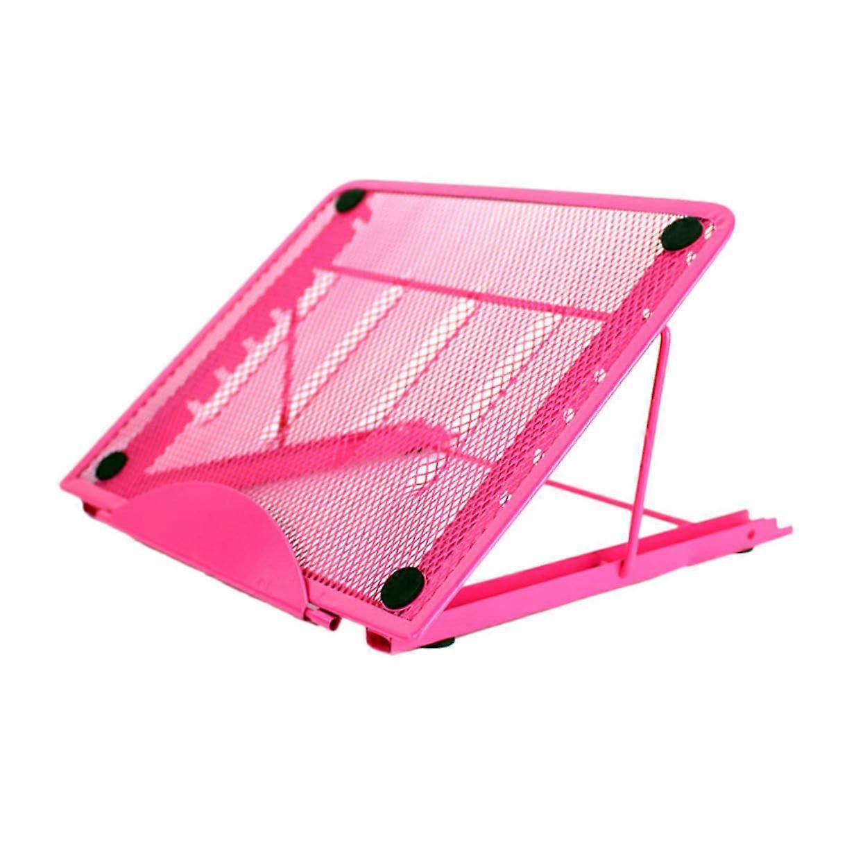 Portable Laptop Stand Cooling Base Adjustable for 11 to 17 Inch Notebooks, Folding Computer Bracket with Cooling Pad for Desk Use