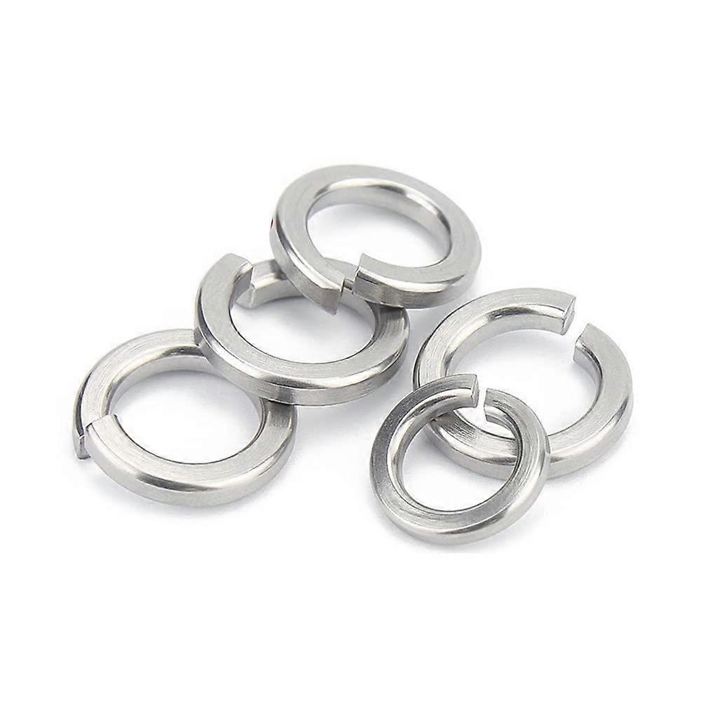 Spring Split Lock Washer Elastic Gasket Set M1.6 to M30 A2 Stainless Steel, Size M27, 10 Pcs, Durable Fasteners
