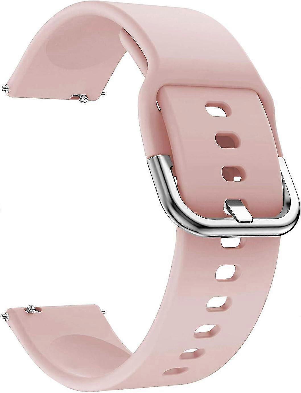 Banda deportiva de silicona suave (20 mm, rosa)