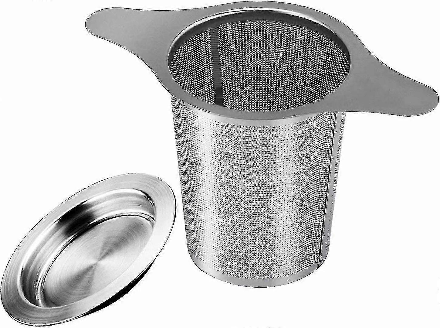 Stainless Steel Tea Strainer with Lid for Cups