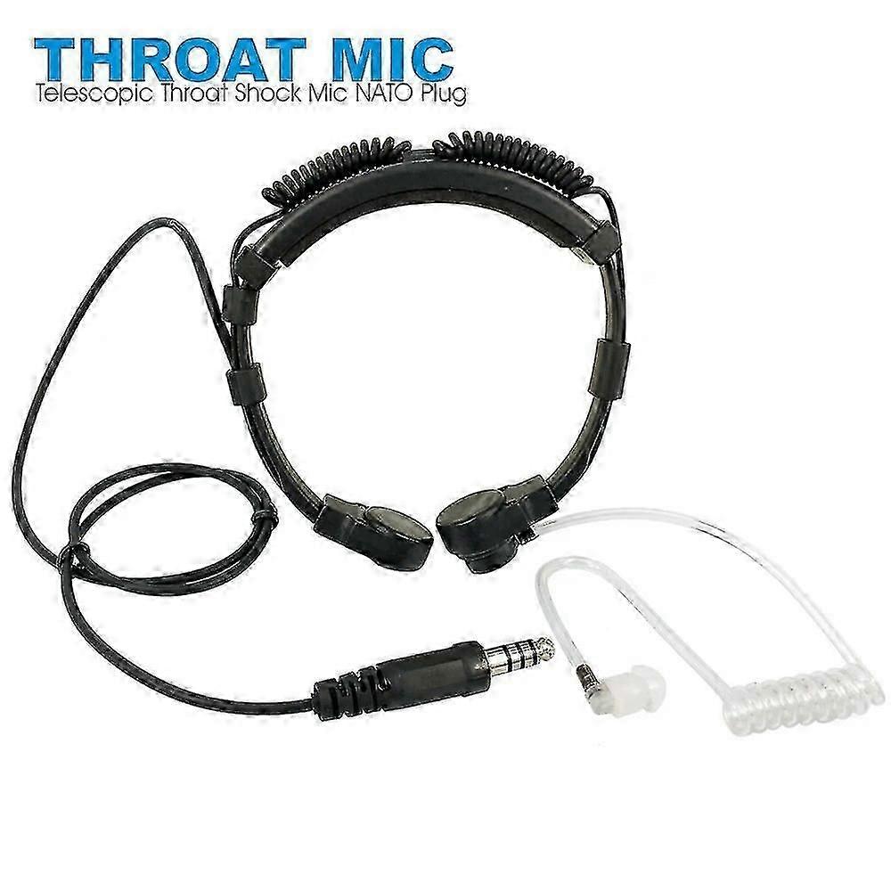 Walkie Talkie Microphone U94 PTT Neck Throat Microphone Earphone Radio Nato Tactical Earphone for BF-A58 UV-9R Plus GT-3WP UV-XR~15445