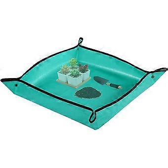 Tapete de repotting de plantas PE à prova d'água, envasamento de suculentas internas, tapete de transplante de jardinagem portátil (66 cm * 66 cm)
