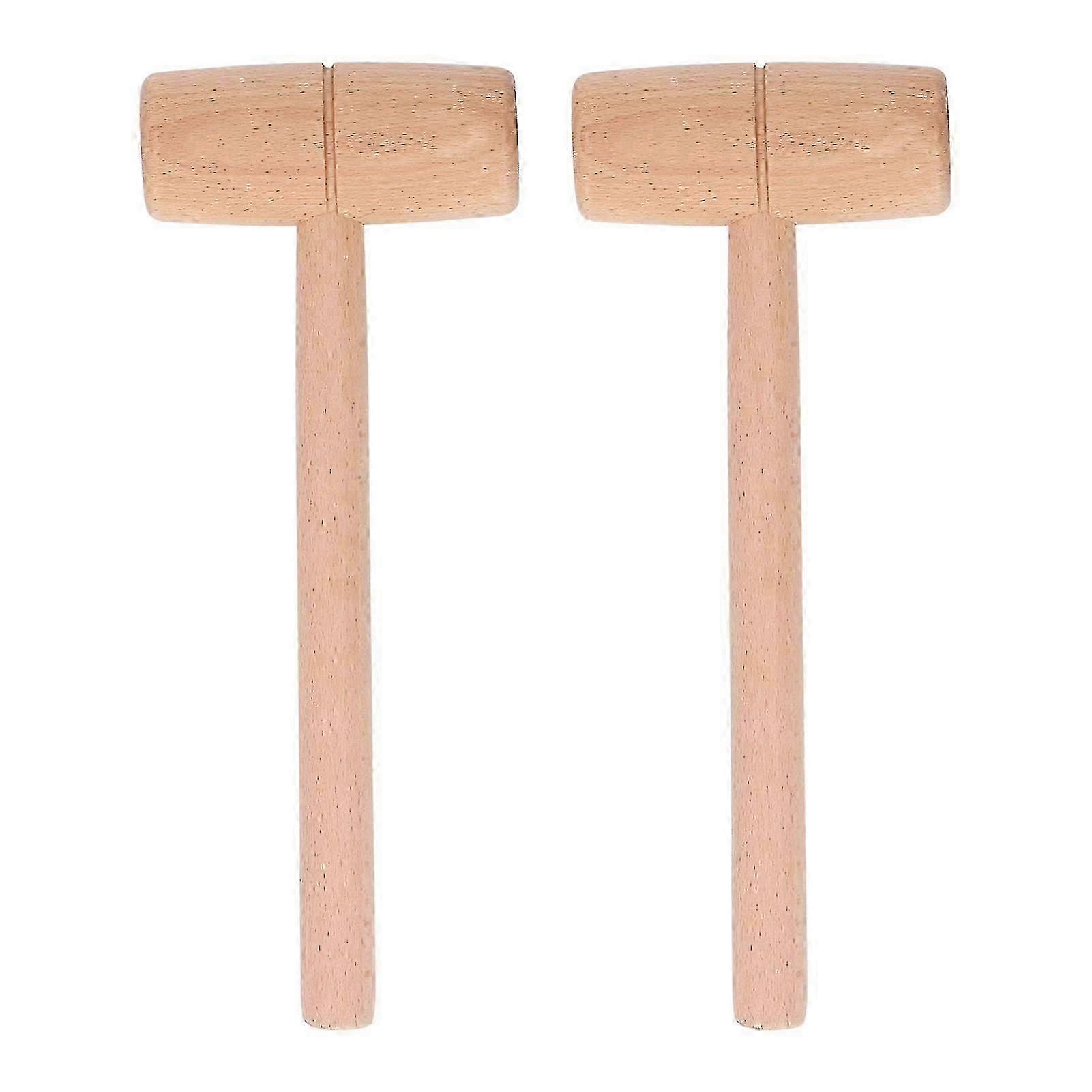 2 قطعة مطرقة خشبية مشتركة متعددة الأغراض مطرقة خشبية للمصانع تركيب أثاث نحت المأكولات البحرية تكسير صغيرة جيدة