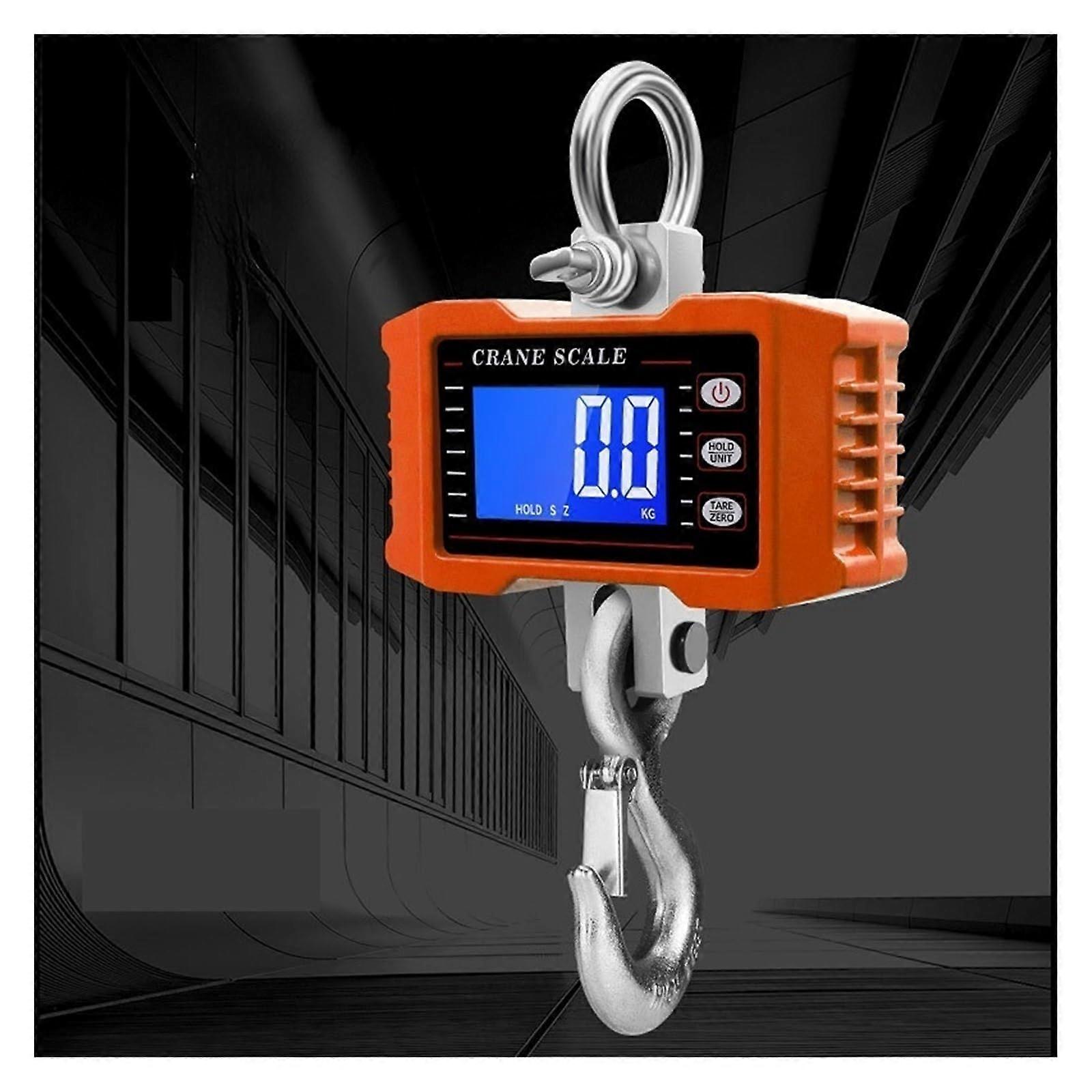 Crane Scale, 1000Kg/500Kg Digital Crane Scale Hanging Scale(1000kg Orange)