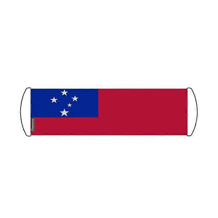 Scrolling Banner – Flag of Samoa – 24 x 70 cm – Polyester – Hand Flag
