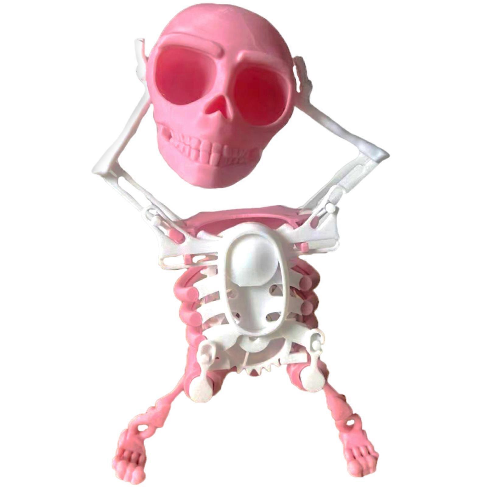 Dancing Skeleton Toy Wind Up Skeleton Desktop Spring Toy for Desk Decoration and Relaxation