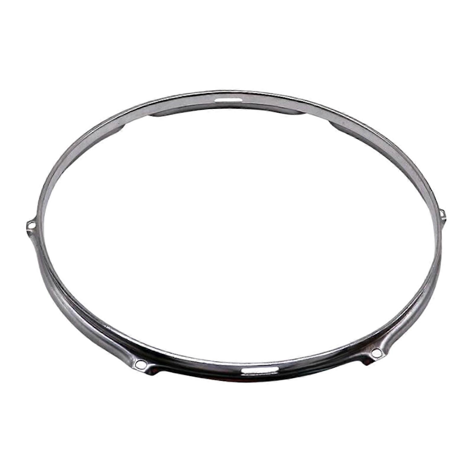 6 Hole Drum Rim 12 Inch Bass Drum Hoop Replacement, Portable 6 Lug Batter Hoop for Percussion Instruments