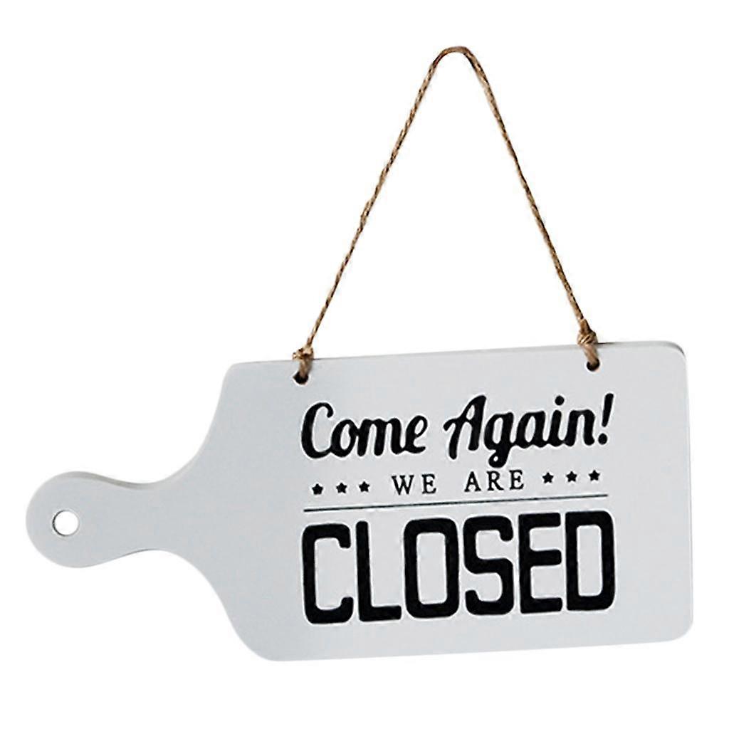 Double Sided Plaque Sign Red Red