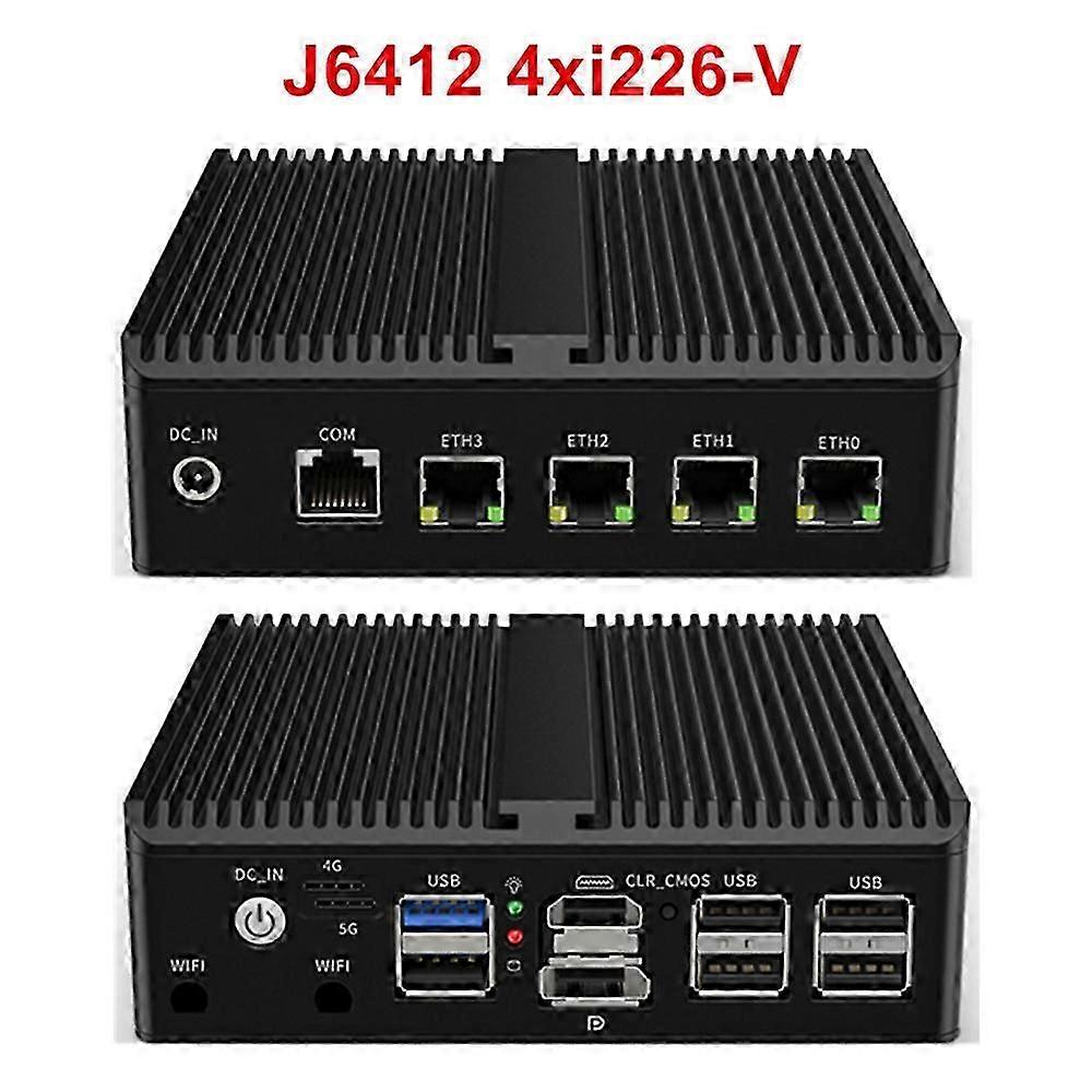 12. Nesil Intel N100 Pfsense Güvenlik Duvarı Yönlendirici J6413 N5105 N5100 4xintel I225 I226 2.5g Nvme Fansız Mini Bilgisayar Opnsense Pve Esxi