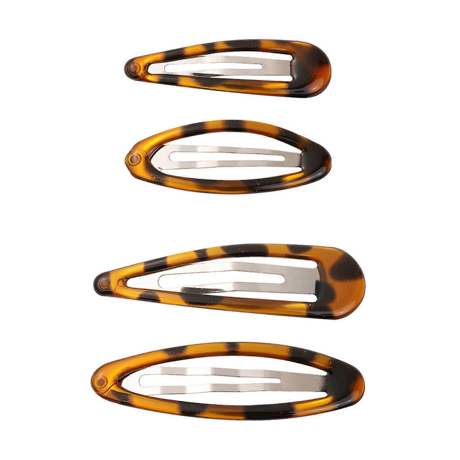 Sturdy Acrylics and Alloy Hair Clip In Amber Designs Portable for Elegant Neatly Securing Bangs and Enhancing Styles
