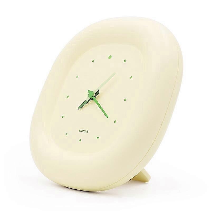 Desktop Wall-mounted Dual-purpose Decorative Silent Bubble ClockYellow SZRH