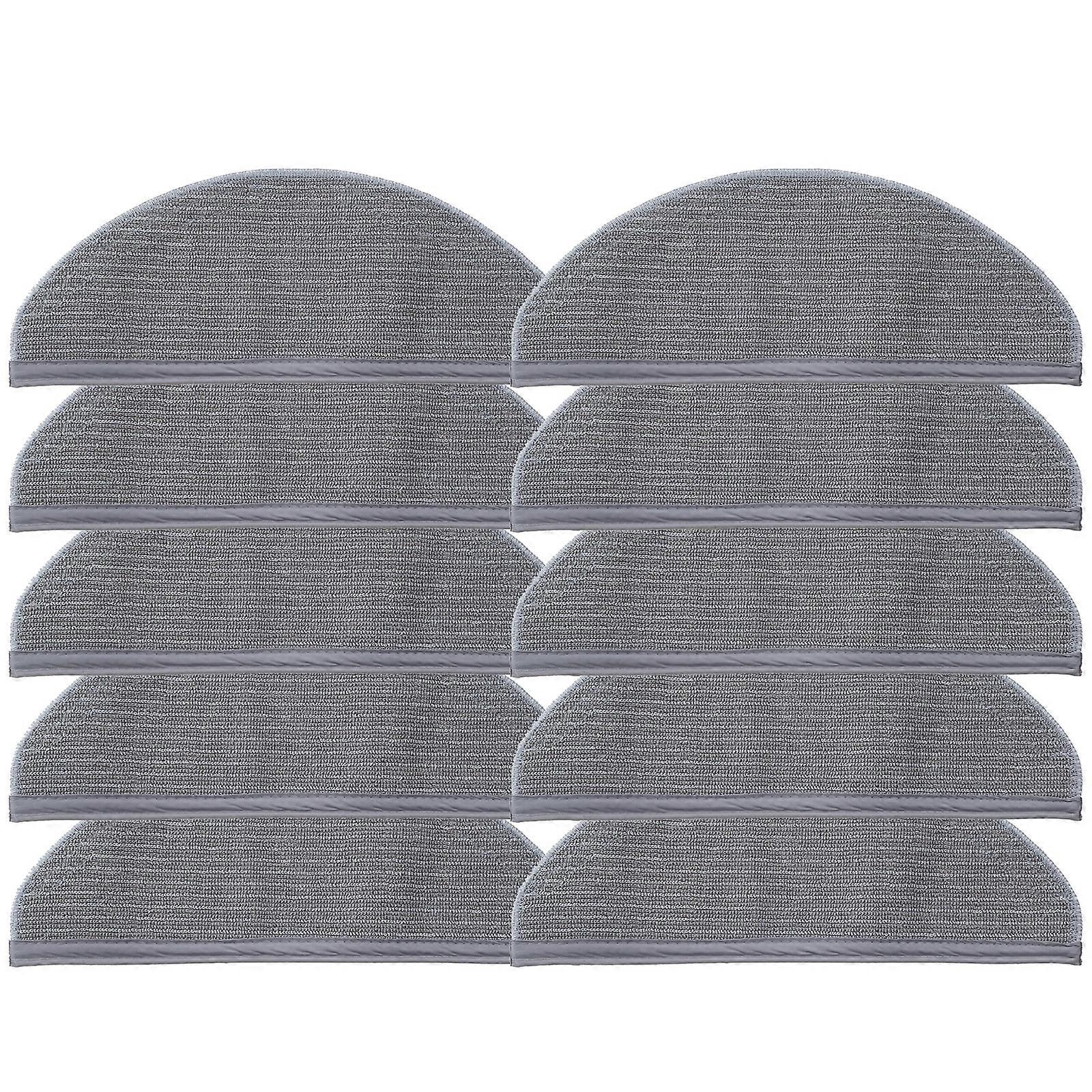 10 Pack Sweeping Robot Replacement Cloths Mopping Pads Set Sweeping Robot Mop Cloths Fiber Material for RoboVac X8