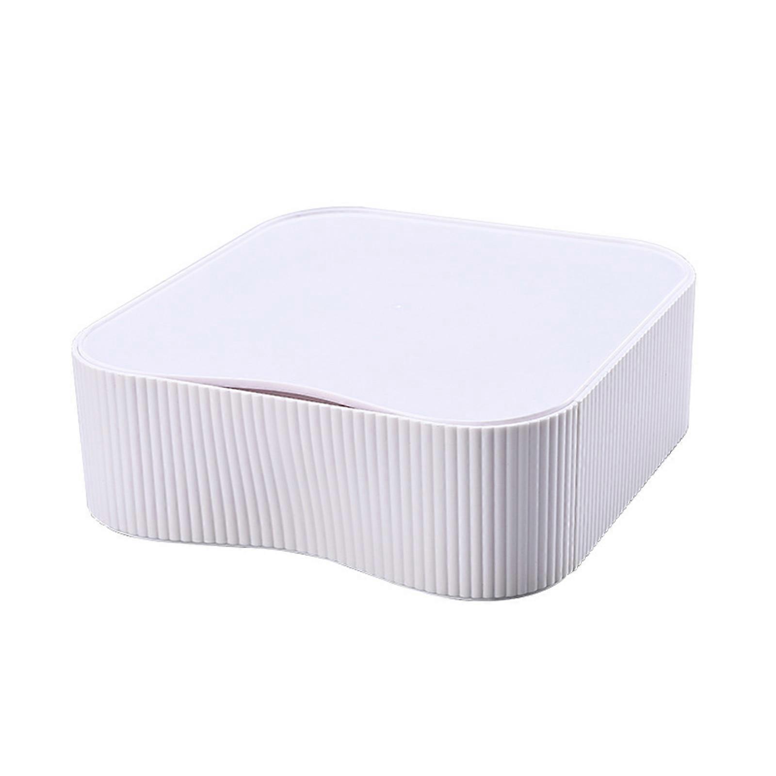 Desktop Storage Box Stackable Organizer Drawer Type Jewelry Stationery Makeup  White