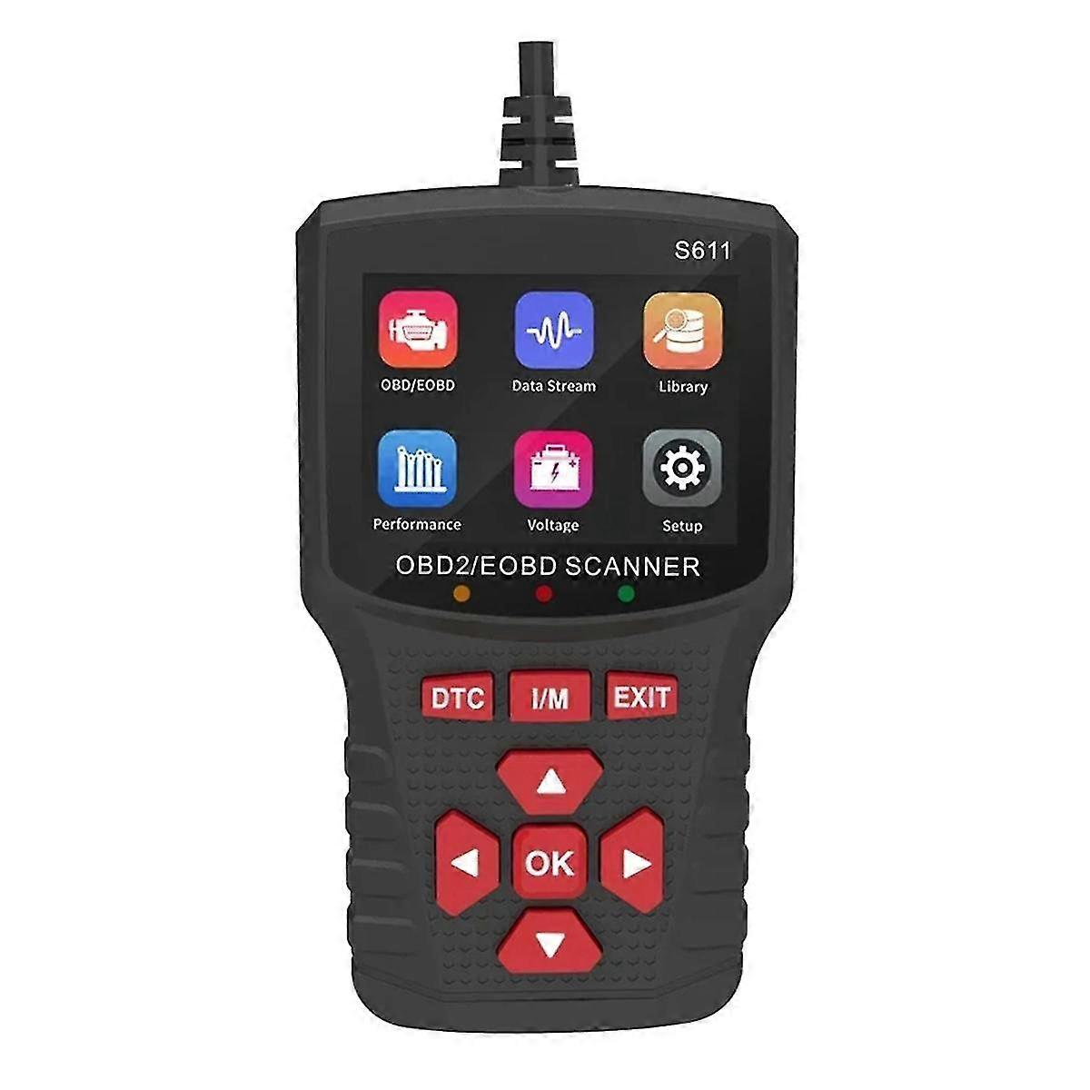 S611 OBD2 Automatic Scanner for Car Clearing Fault Code Reader Professional Car Engine Fault Diagno