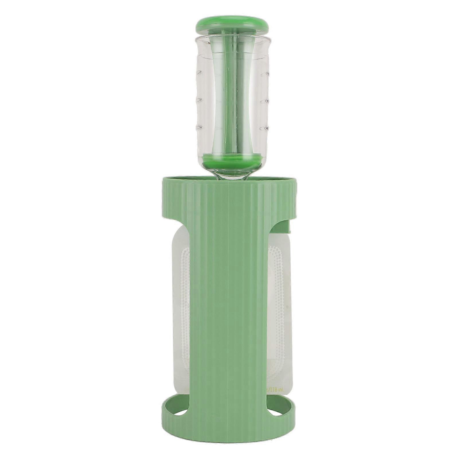 תחנת סחיטה למזון לתינוקות תוצרת בית מחית פירות פלסטיק מזון לתינוקות שקית מילוי יצרנית עם 10 יחידות 118 מ"ל שקיות ירוקות 