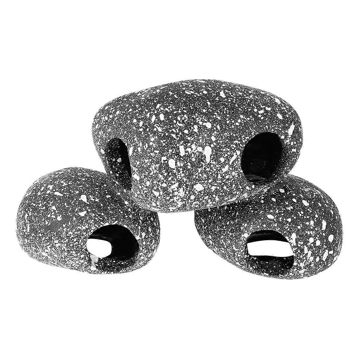 Natural Look Aquarium Cave, Resin Barrel Hideout for Fish Resting and Exploring Safely