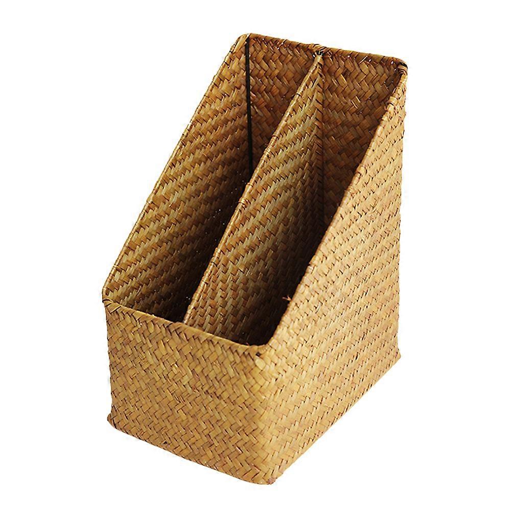Home Office Basket, Practical Woven File Organizer with Rational Capacity