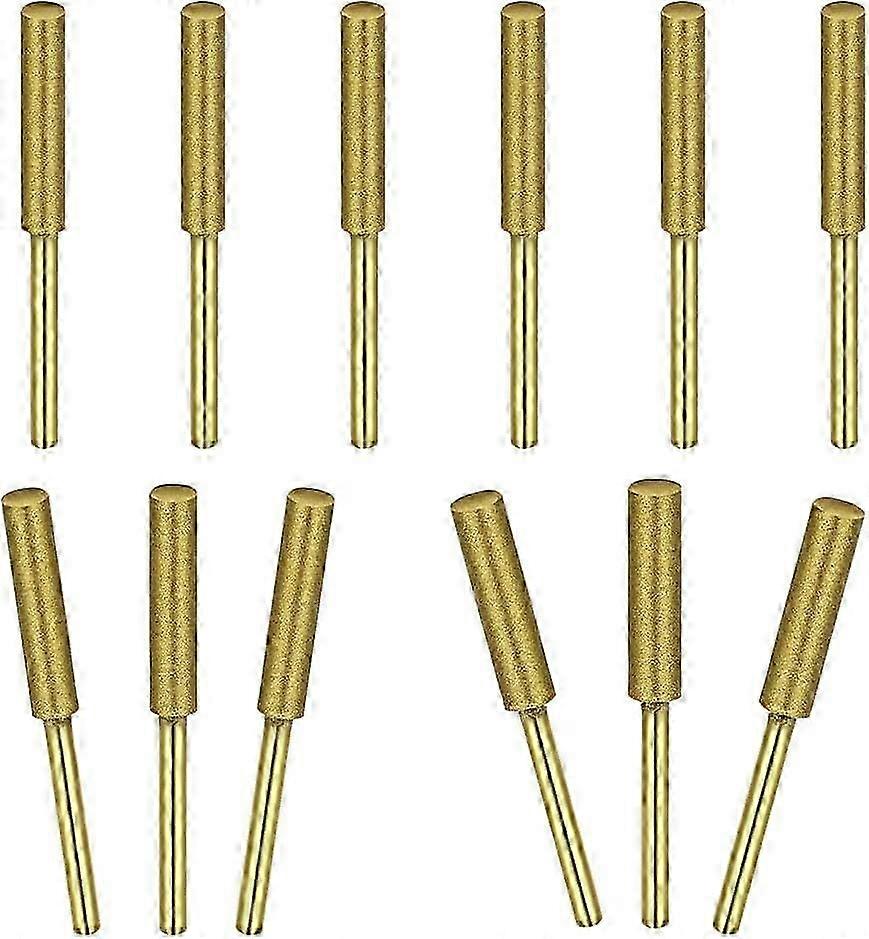 Sharpening Chainsaw Chain 12 Piezas Chainsaw File Lasts Longer Assorted Size 5/32 3/16 7/32 for Sharpening Chainsaw Blades Quickly and Easily