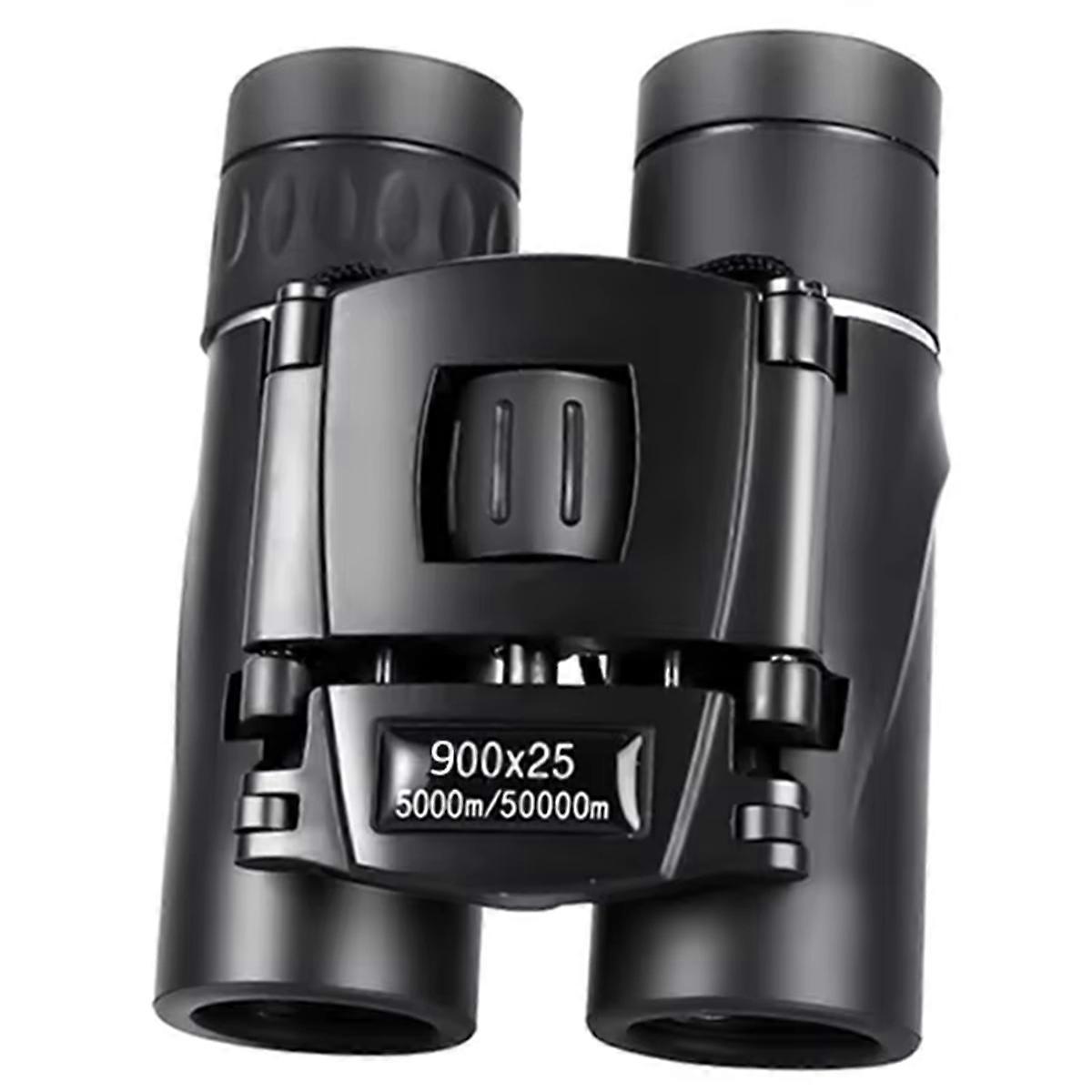 900x25 HD Zoom Portable Powerful Binoculars Long Range Folding Low Light Binoculars for Outdoor Cam