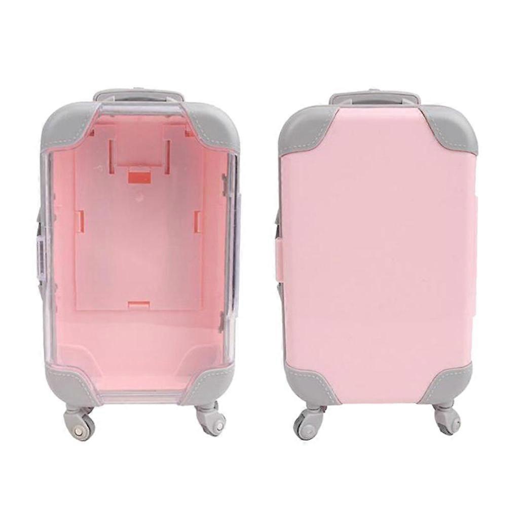 2x Suitcase Case Trunk for 18" Dolls Pretend Toy Accessory