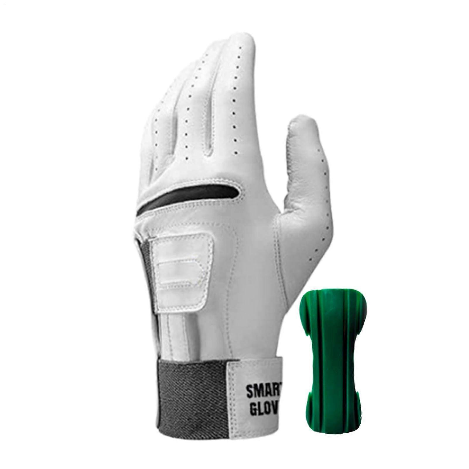 Golf Gloves for Men - Left and Right Handed, 2 in 1 Leather Golf Gloves, Lightweight XL with Wrist Support for Professionals