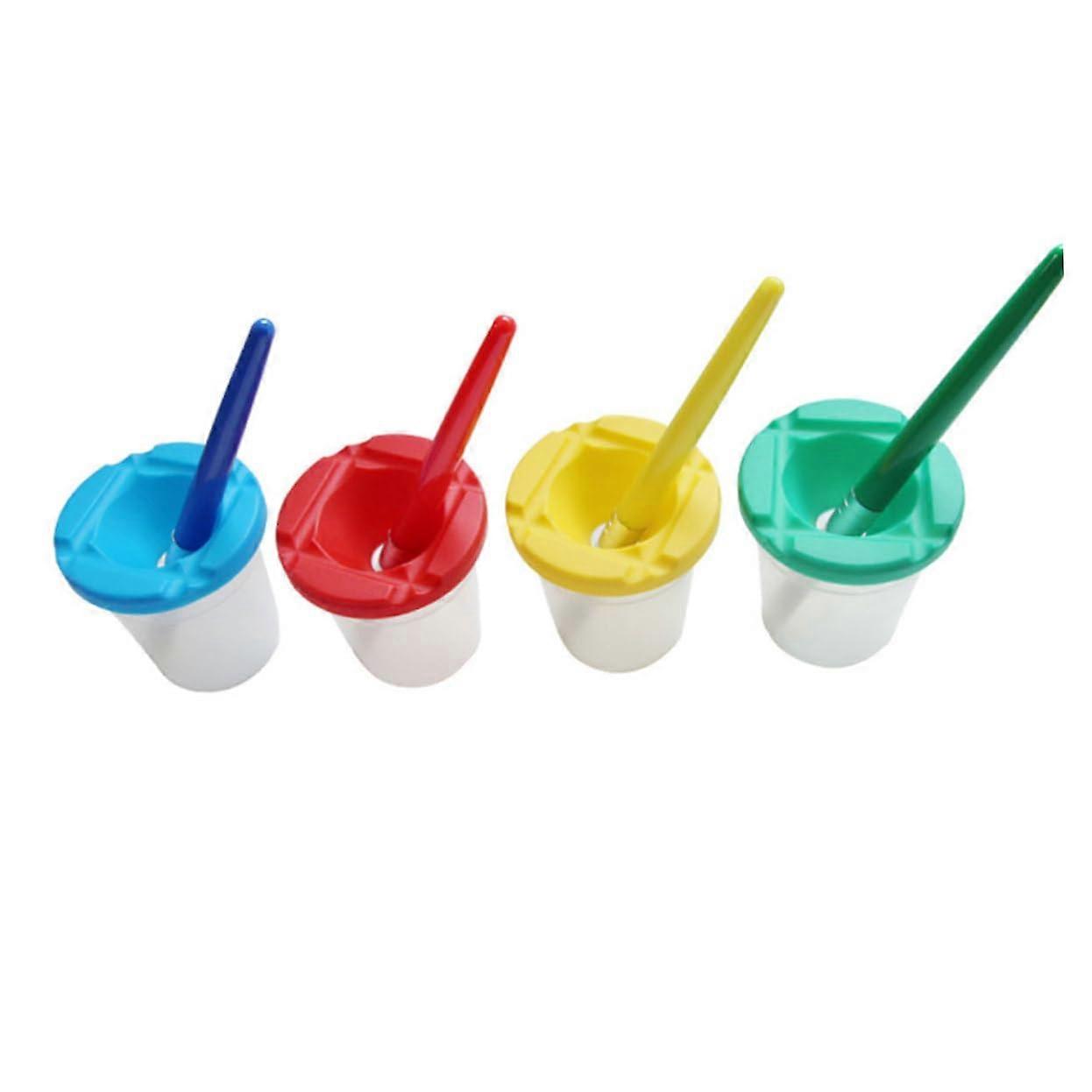 DIY and Painting Kit 4 Paint Cups 4 Brushes AntiSpill Design Ideal for 's Art Ref: 7397