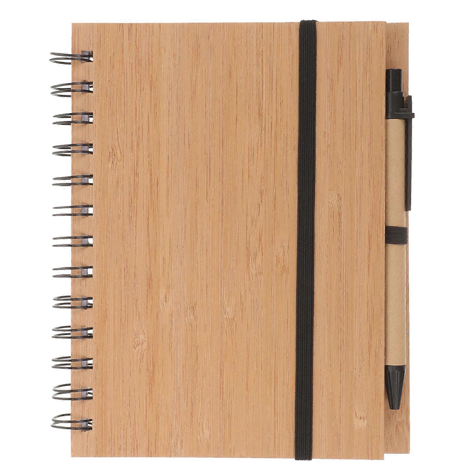 Bamboo Covered Notepad for Office & Daily Use – Smooth High Grade Writing Surface for Planning, Scheduling & Creative Notes