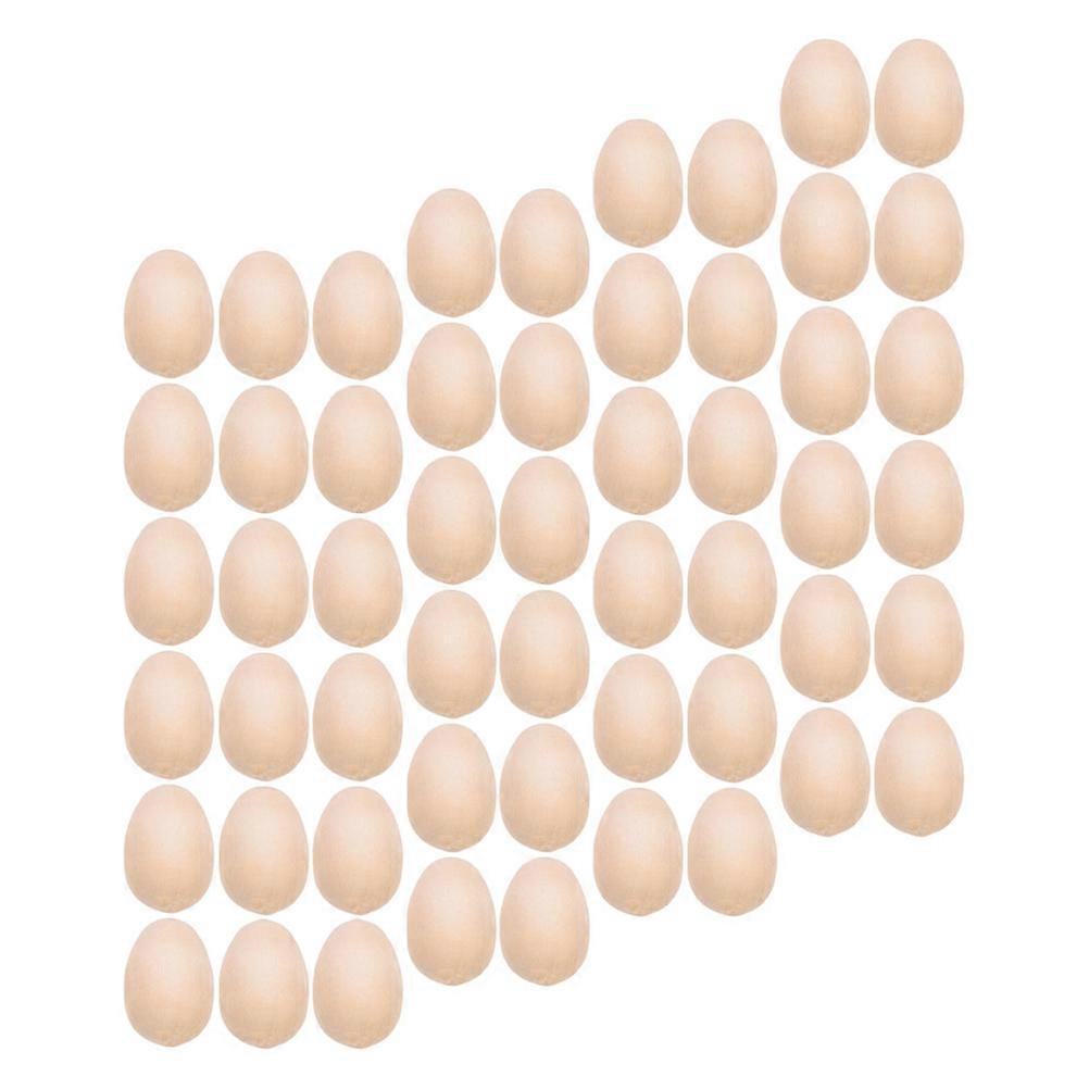 DIY Wooden Egg Ornaments, Ideal for Painting, Sturdy and Lightweight Design